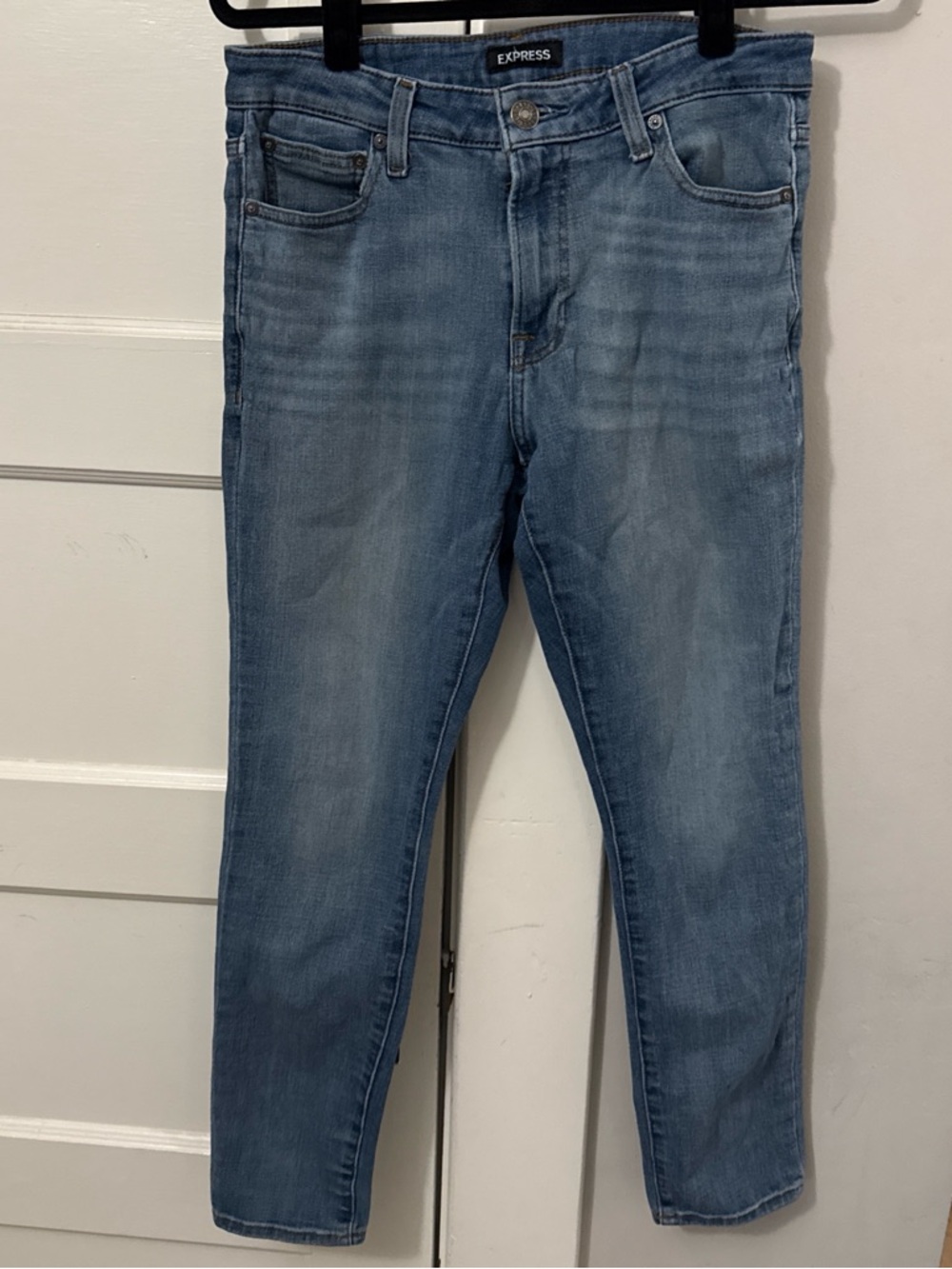 Express Light Wash Skinny Jeans
